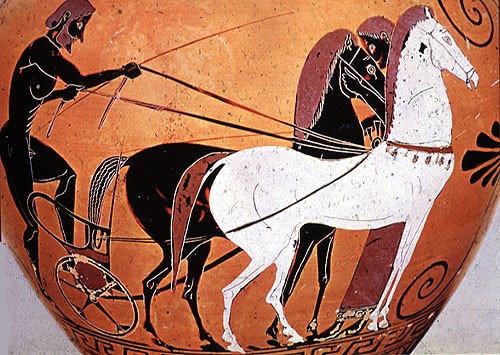 Platon'un at sürücüsü metaoru.